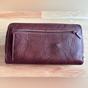 Buxton Dark Brown Leather Men's Wallet